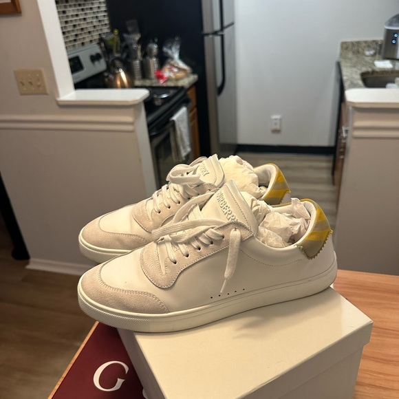 Burberry White and Yellow Sneakers - Picture 1 of 4